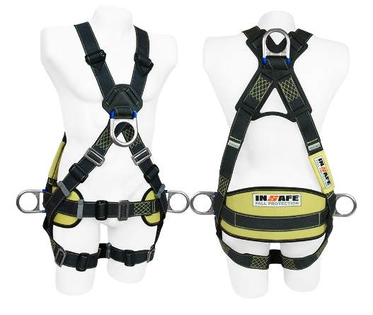 ARNÉS 4 ARGOLLAS EN KEVLAR CON SOPORTE LUMBAR ( IN-8004-1K)