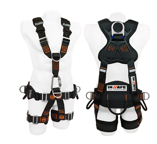 ARNÉS 5 ARGOLLAS PARA RESCATE CON SOPORTE LUMBAR ( IN-8007-1*)