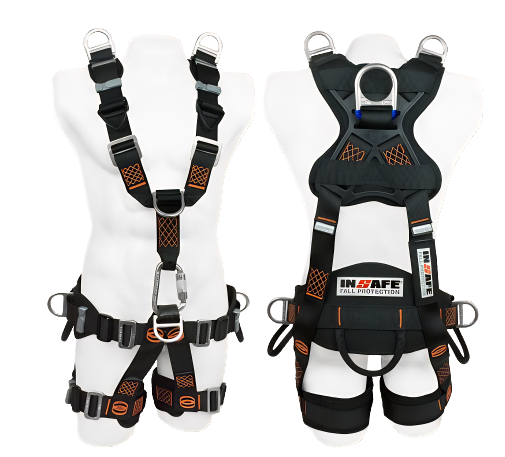 ARNÉS 7 ARGOLLAS PARA RESCATE PARA ESPACIOS CONFINADOS CON SOPORTE LUMBAR (IN-8007-1)