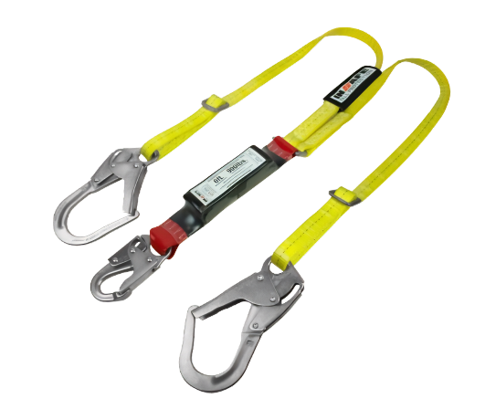 ESLINGA EN Y CON ABSORBEDOR REGULABLE EN POLIURETANO (IN 8021-PR)