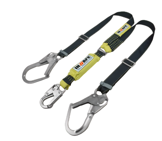 ESLINGA EN Y CON ABSORBEDOR REGULABLE EN KEVLAR (IN 8021-KR) 