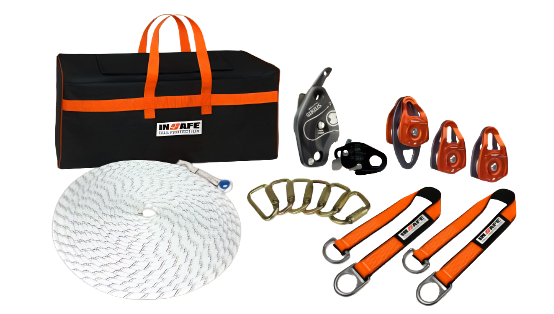 KIT DE RESCATE INDUSTRIAL PARA TRABAJO VERTICAL Y ESPACIOS CONFINADOS  (IN 8200-KR)