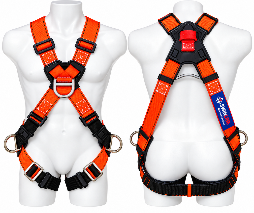 ARNÉS 4 ARGOLLAS EN X MULTIPROPÓSITO CON ARGOLLA DORSAL EN REATA  SL 1411X