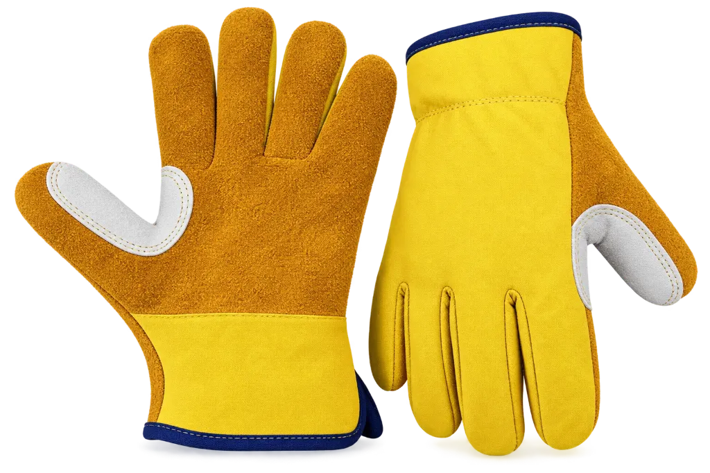 GUANTES TIPO INGENIERO CON REFUERZO EXTERNO EN VAQUETA CORTOS