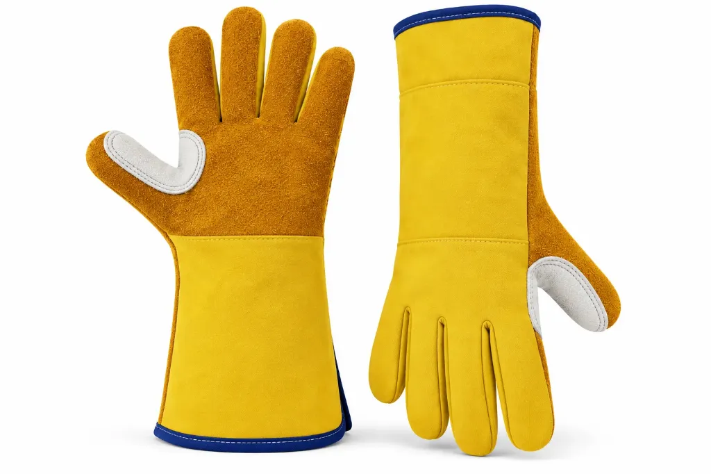 GUANTES TIPO INGENIERO CON REFUERZO EXTERNO EN VAQUETA LARGOS DE 13"