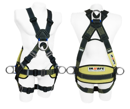 [IN 8004-1K] ARNÉS 4 ARGOLLAS EN KEVLAR CON SOPORTE LUMBAR ( IN-8004-1K)